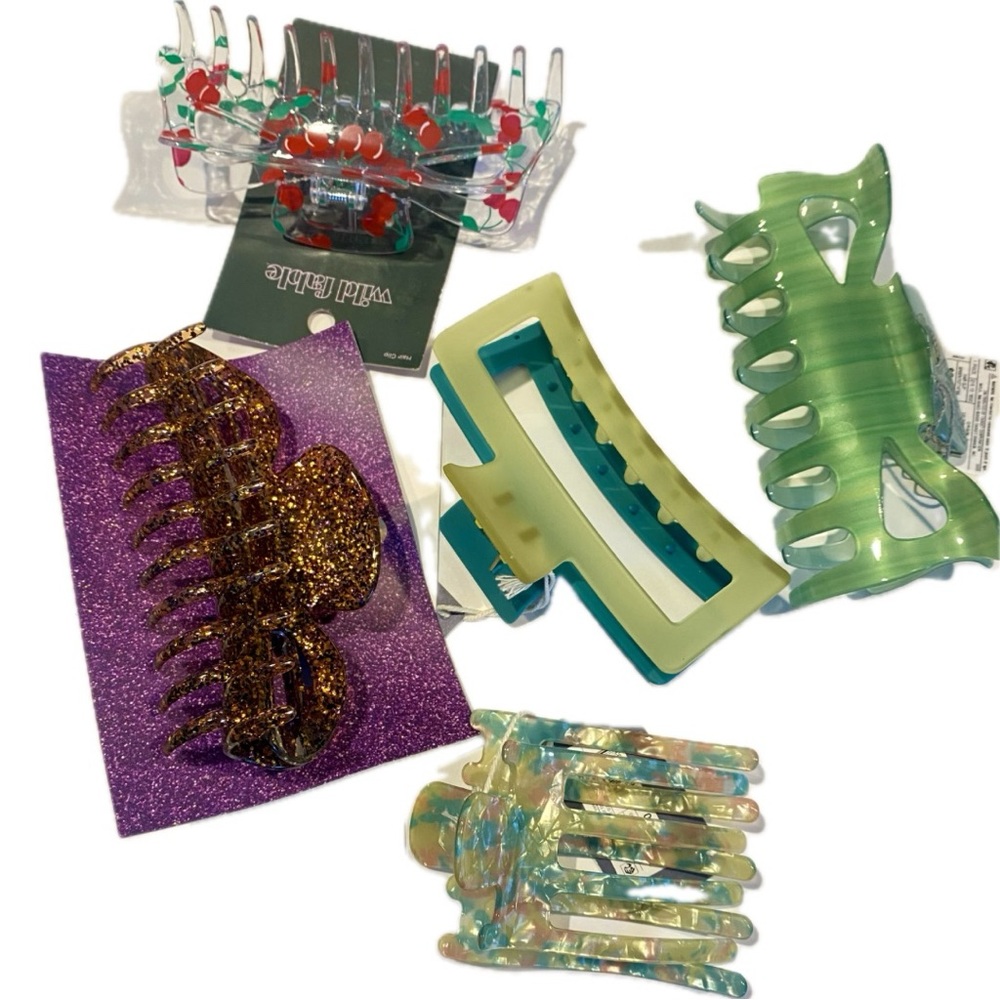 5 Piece Assorted Hair Clips Bundle